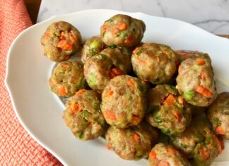 Baked Vegetable Sausage Meatballs Recipe