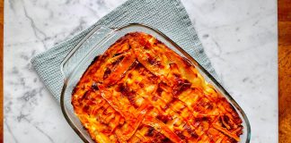 Carasau bread lasagne