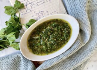 Green sauce (salsa verde) of the Bolognese tradition