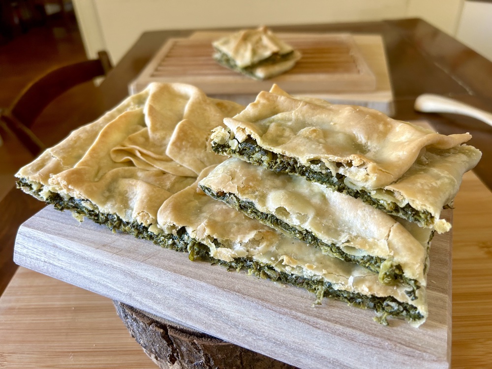 Erbazzone Reggiano (swiss chard pie). A treasure recipe from Emilia